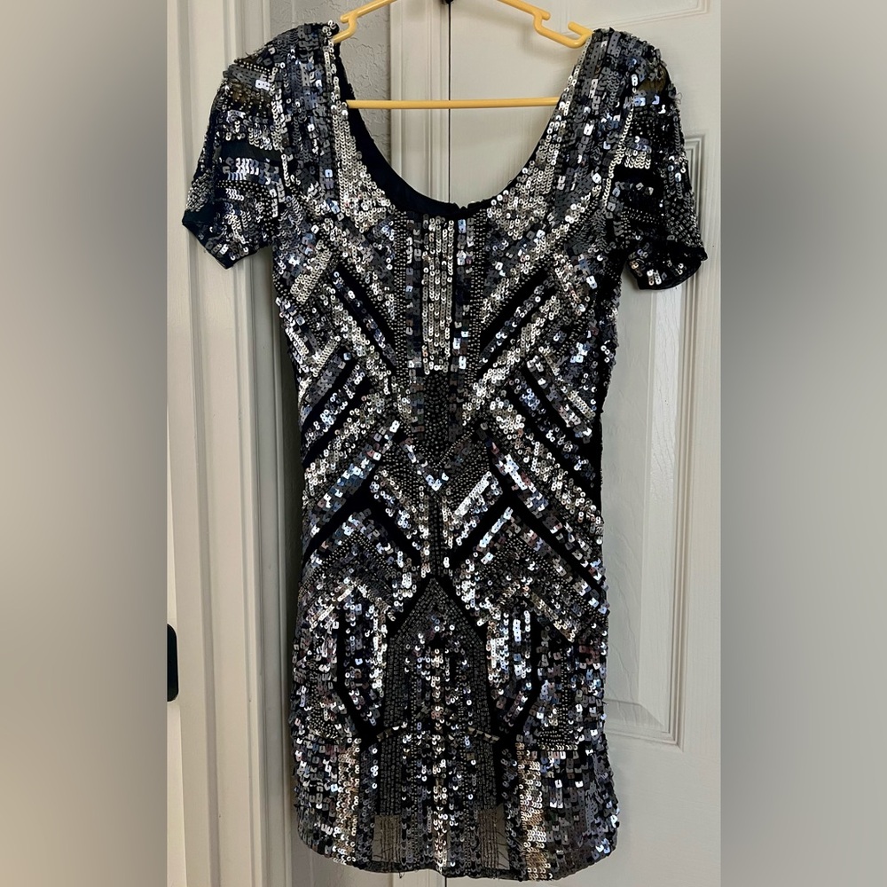 Guess By Marciano Fully Sequined Cocktail Dress